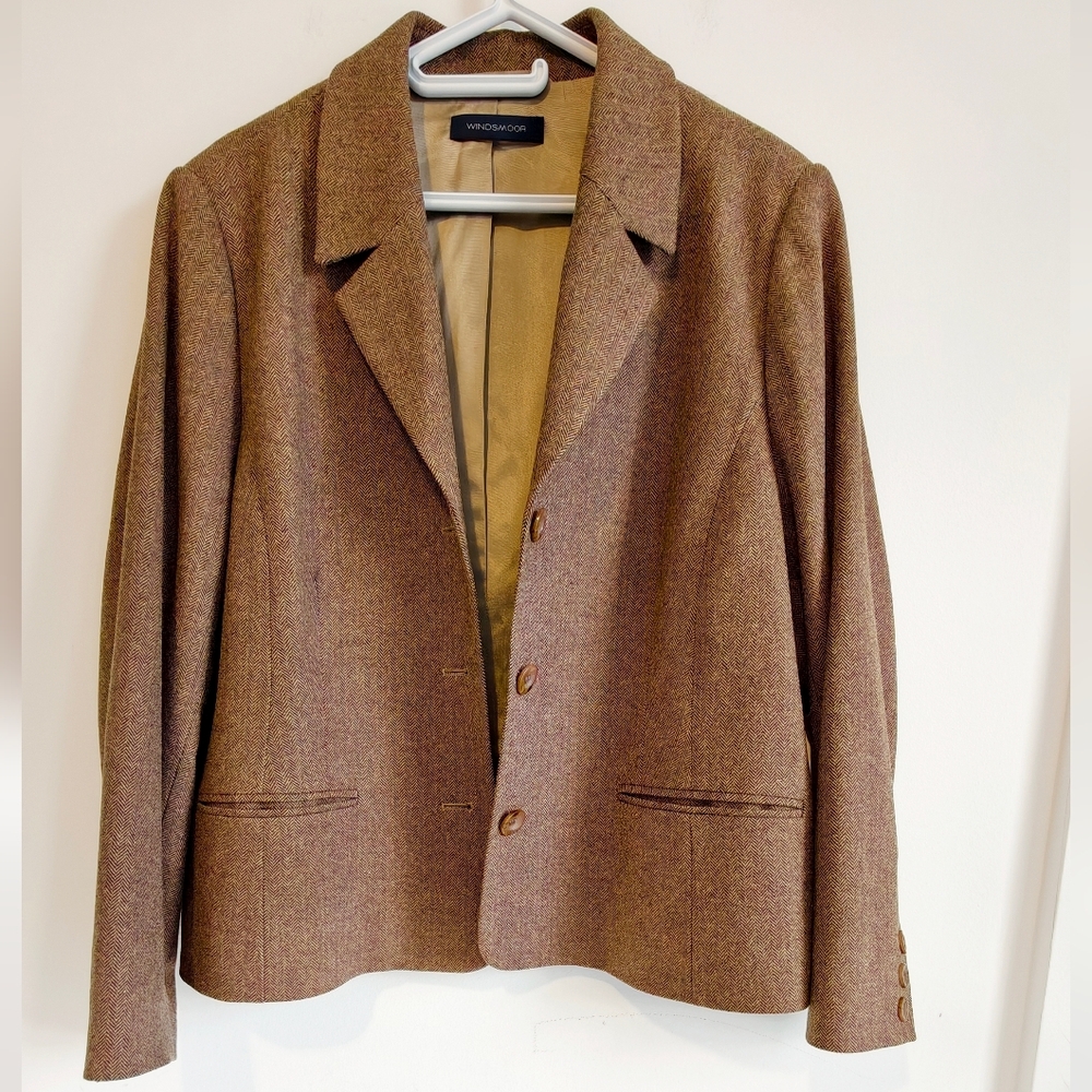 Windsmoor Elegant Brown Women's Blazer With Wool